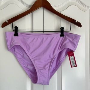 Xhilaration Women’s Bikini Bottom.  Lilac Color.  Size X. Hipster style. NWT